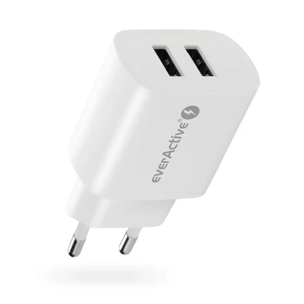Charger EVERACTIVE 2 x USB 2.4A white
