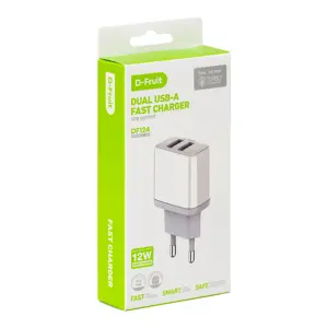D-Fruit charger 12W 2xUSB-A DF124
