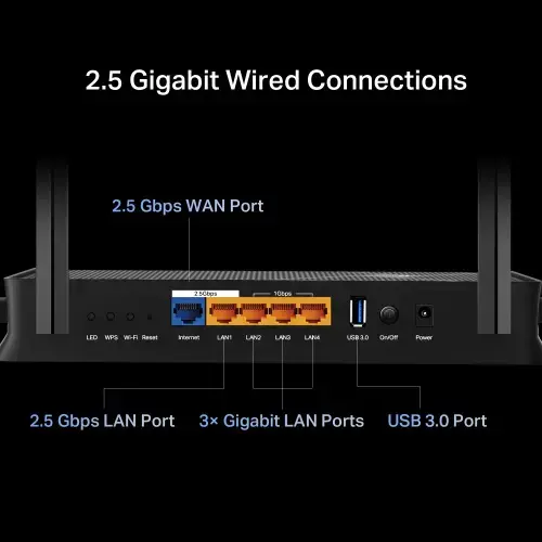 TP-Link Archer BE230 BE3600 Dual-Band Wi-Fi 7 Maršrutizatorius