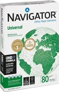 A4 Biuro popierius Navigator Universal UHD Formula, 80 g/m², 500 psl.