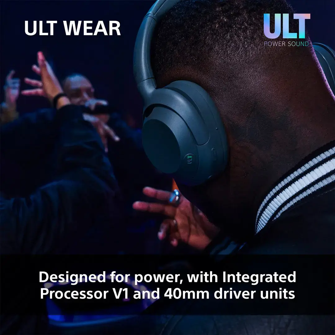 "Sony" belaidės ausinės ULT Wear WH-ULT900NW, baltos spalvos