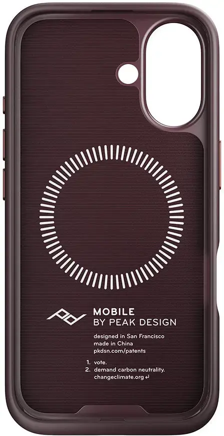 Peak Design case Apple iPhone 16 Mobile Everyday Fabric Case, eclipse
