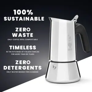 "Bialetti Venus" dėžutė Moka puodas 0,2 l sidabrinis