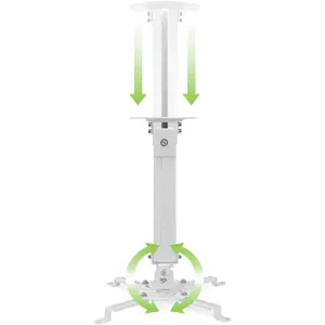 TECHLY 309654 Techly Universalus projektoriaus lubinis laikiklis 38-58 cm 13,5 kg sidabrinis
