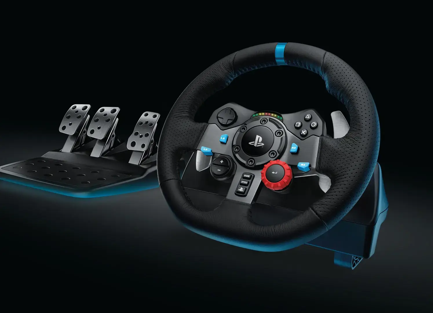 LOGITECH G29 Driving Force Racing Wheel - skirtas "PlayStation 4", "PlayStation 3" ir kompiuteriui - USB -