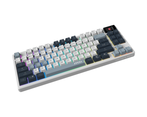 MSI FORGE GK600 TKL WIRELESS SKY | Gaming Keyboard | Wireless | US | Bluetooth | 2.4 GHz, Bluetooth, USB 2.0 | Mechanical Linear