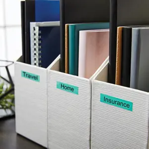 DYMO Authentic D1 Labels | Black Print on Green Tape | 12 mm x 7 m | Self-Adhesive Labels for LabelManager Label Makers | Made in Europe, Black on green, Polyester, Belgium, -18 - 90 °C, DYMO, LabelManager, LabelWriter 450 DUO