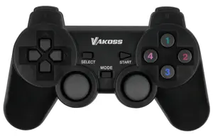 Vakoss GP-4705BK Gaming Controller Black RF Gamepad Analogue / Digital PC, Playstation 3