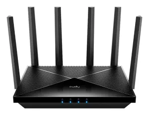 Cudy WR11000 wireless router 2.5 Gigabit Ethernet Tri-band (2.4 GHz / 5 GHz / 6 GHz) Black
