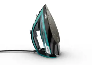 "Tefal Ultimate Pure FV9844", sausas ir garų lygintuvas, "Durilium Autoclean" padas, 2,5 m, 250 g/min, juodas, mėlynas, 60 g/min