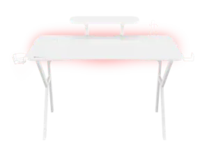 Žaidimų stalas Genesis Holm 320 RGB, Balta