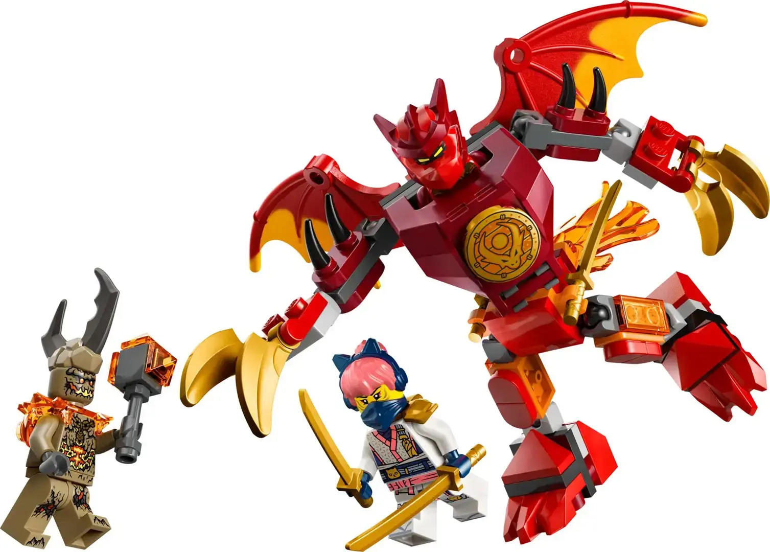 LEGO NINJAGO 71851 Kai's Dragon Mech Battle Pack