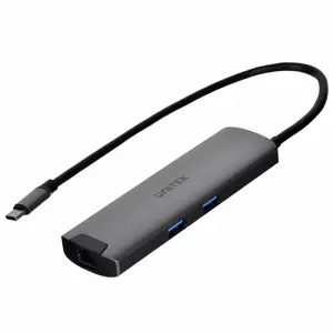 Unitek H1112F aktyvusis šakotuvas USB-C 5 Gbps, HDMI RJ-45 PD 100 W