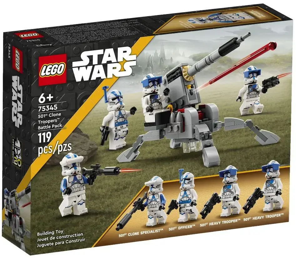 LEGO STAR WARS 75345 501-OJO KLONŲ BŪRIO KOVINĖ PAKUOTĖ