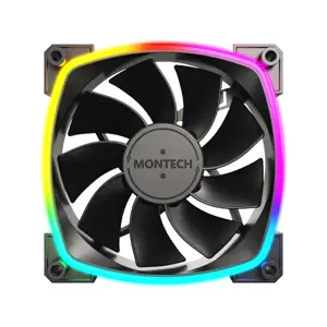 CASE FAN 120MM/RX120 PWM BLACK 3 IN 1 MONTECH