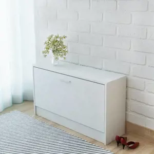 Batų dėžė suoliukas, baltas, 80x24x45 cm