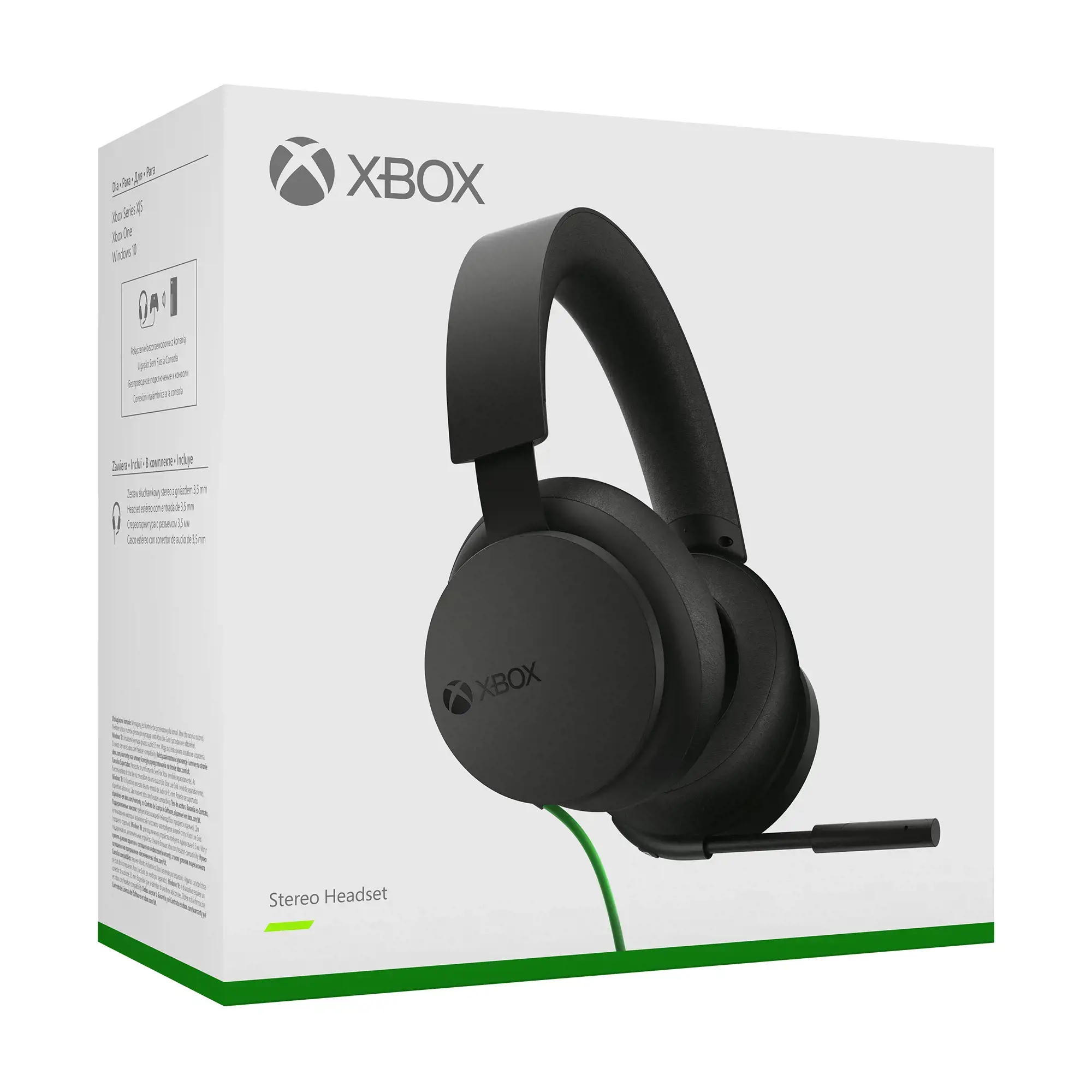 "Microsoft" "Xbox" stereo ausinės, laidinės, žaidimų, 740 g, ausinės, juodos