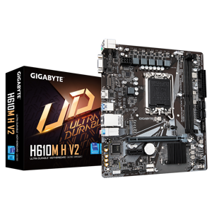 GIGABYTE H610M H V2 Motherboard - Supports Intel Core 14th CPUs, 4+1+1 Hybrid Digital VRM, up to 56…