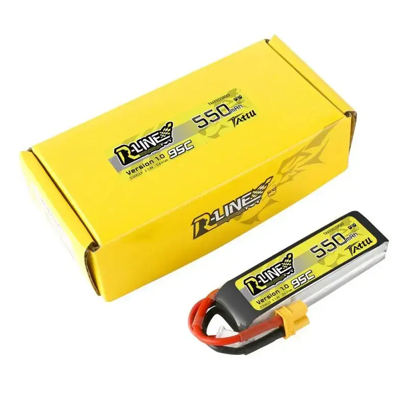 Akumuliatorius Tattu R-Line 550mAh 7.4V 95C 2S1P XT30