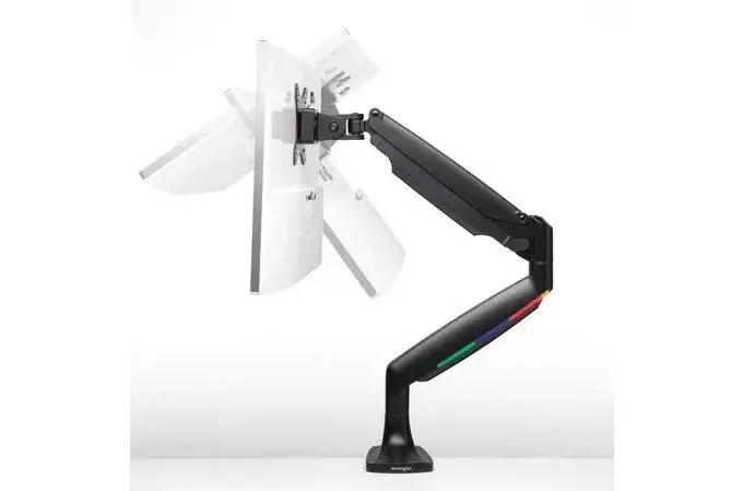 "Kensington SmartFit®" vienu prisilietimu reguliuojamo aukščio vieno monitoriaus rankena, spaustukas, 9 kg, 33 cm (13"), 86,4 cm (34"), 100 x 100 mm, juoda