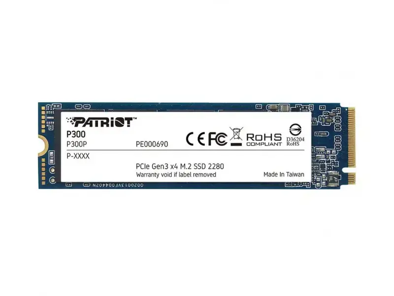 SSD diskas PATRIOT MEMORY P300 512 GB, M.2 2280, PCIe 3.0 x4 (NVMe)