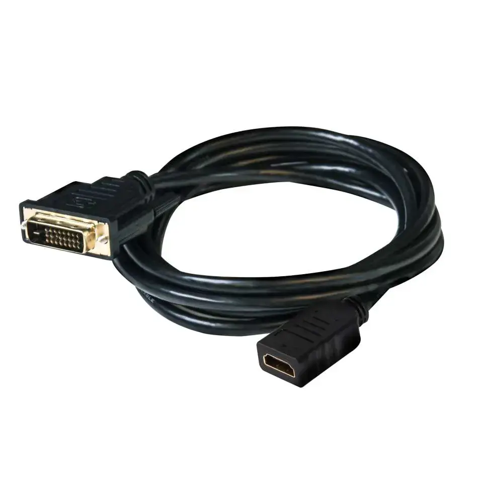 CLUB3D DVI to HDMI 1.4 Cable M/F 2m/6.56ft Bidirectional, DVI Dual Link, HDMI 1.4, 2 m, Black