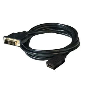 CLUB3D DVI to HDMI 1.4 Cable M/F 2m/6.56ft Bidirectional, DVI Dual Link, HDMI 1.4, 2 m, Black