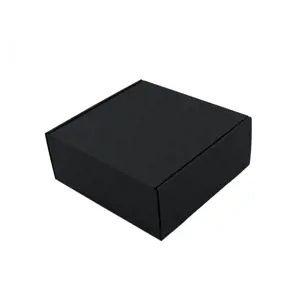 Dovanų dėžutė, juoda, kvadratinė, kosmetikai