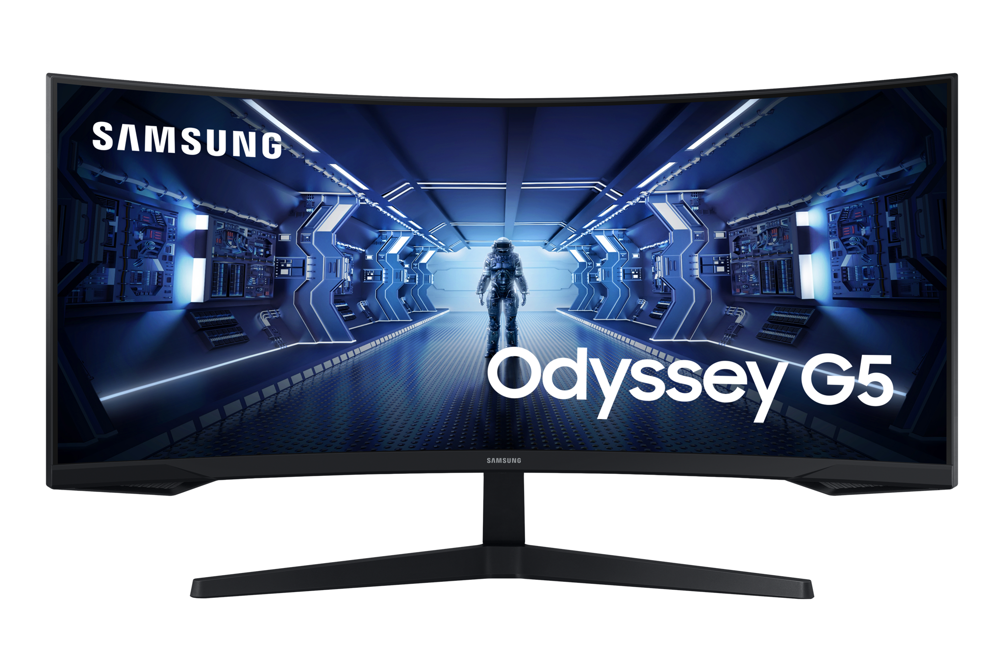 "Samsung Odyssey C34G55TWWP", 86,4 cm (34"), 3440 x 1440 taškų, "UltraWide Dual Quad HD", LED, 1 ms, juoda