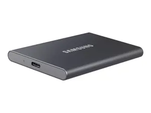 "Samsung" nešiojamasis SSD diskas T7, 1000 GB, C tipo USB, 3.2 Gen 2 (3.1 Gen 2), 1050 MB/s, apsauga nuo slaptažodžio, pilkas