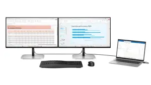 HP 524pu Series 5 Pro FHD Charging Monitor - 23.8" 1920x1080 FHD 350-nit 100Hz AG, IPS, USB-C(100W/…