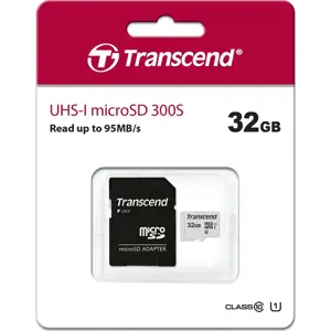 TRANSCEND 32GB UHS-I U1 microSD su adapteriu