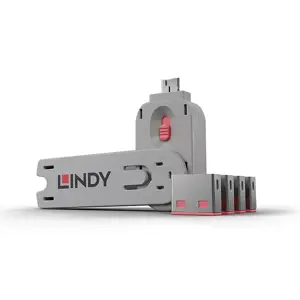 USB PRIEVADO BLOKATORIUS 4 PAKUOTĖS/ROŽINĖ 40450 LINDY