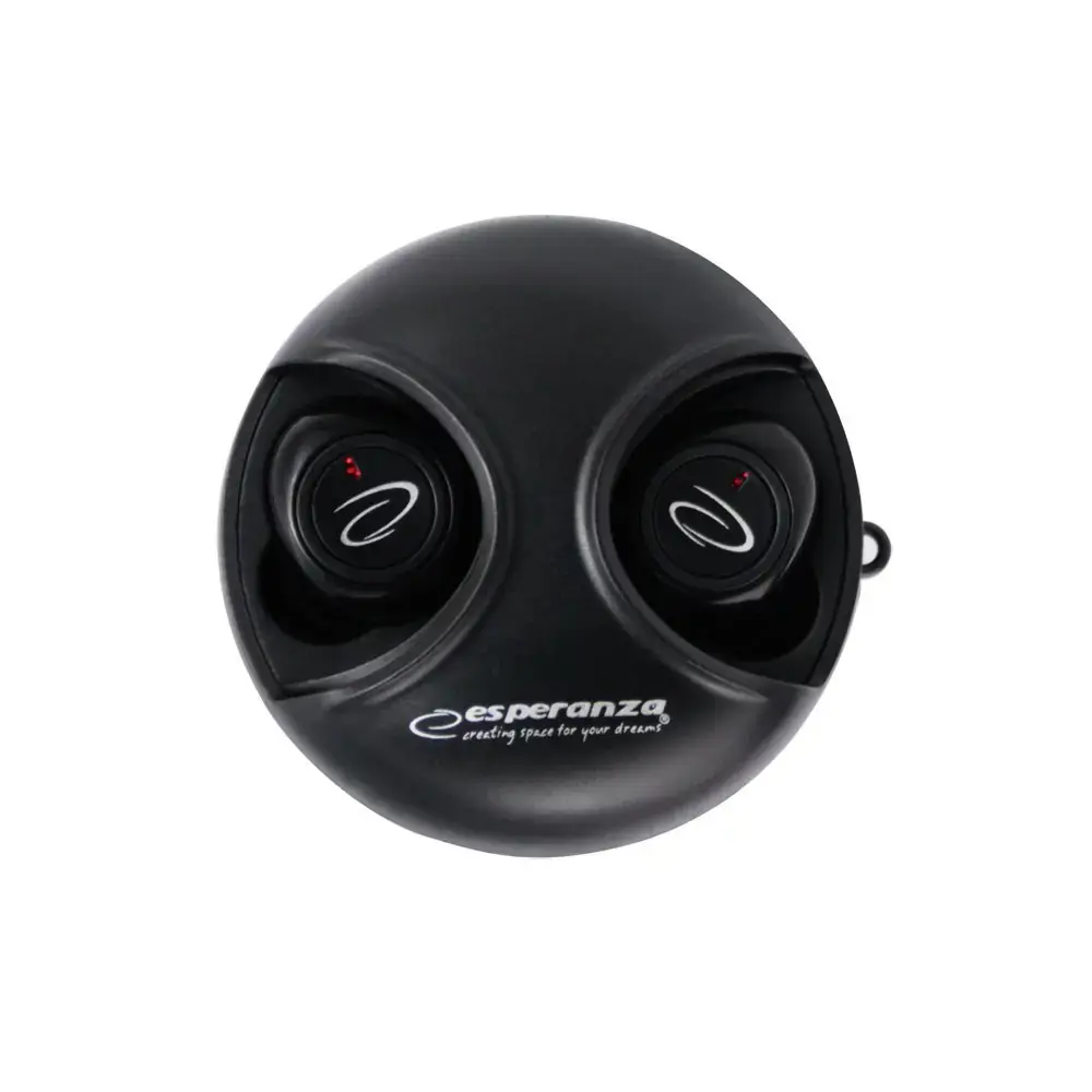 "Esperanza EH228K" "Bluetooth" ausinės į ausis TWS Black