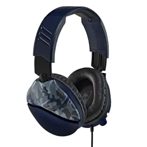 "Turtle Beach Recon 70" žaidimų ausinės "Xbox", PS5, PS4, "Switch", PC - "Camo Blue", laidinės, žaidimų, 20-20000 Hz, 485,3 g, ausinės, juodos, mėlynos, kamufliažinės