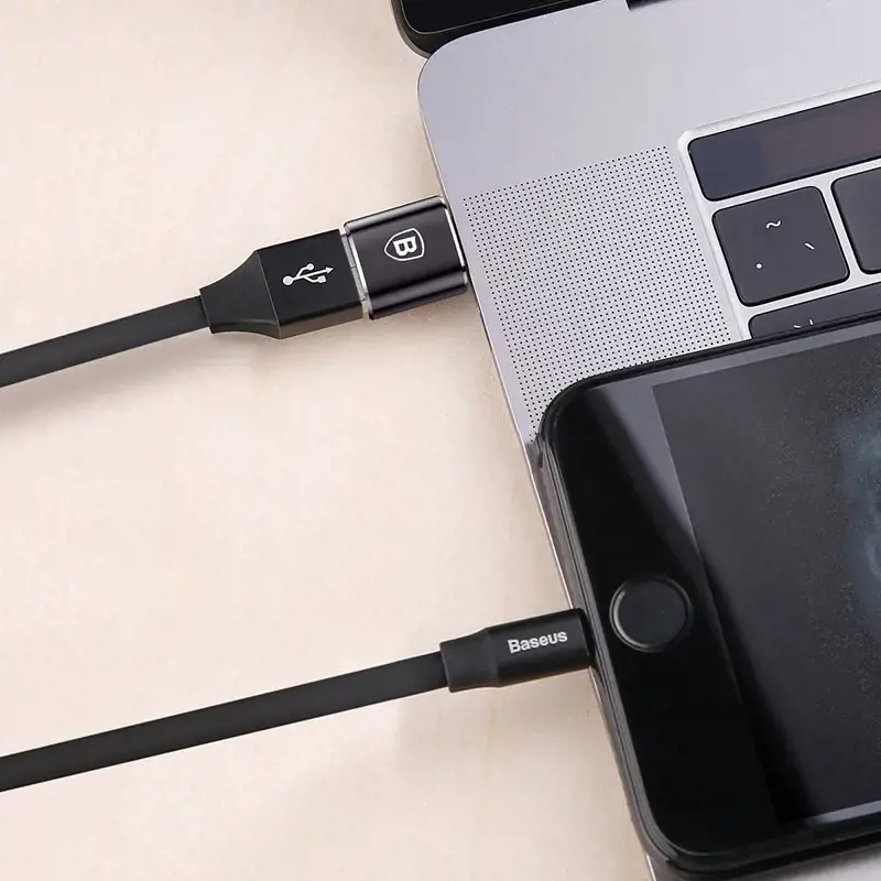 Adapteris Baseus USB C kištukas - USB A lizdas, OTG funkcija