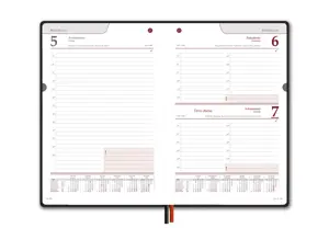Kalendorius New STANDARD 2026, A5, juoda LT