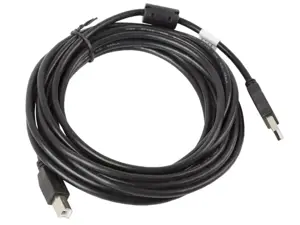 LANBERG CA-USBA-11CC-0050-BK Lanberg USB 2.0 AM-BM kabelis su feritu 5 m juodas