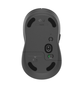 "Logitech Signature M650" belaidė pelė, dešinioji, optinė, RF belaidis ryšys + "Bluetooth", 2000 DPI, grafito spalvos