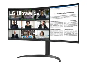 LCD Monitor LG 34WR55QK-B 34" Business/Curved/21 : 9 Panel VA 3440x1440 21:9 100Hz 5 ms Height adju…