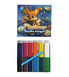 Plastilinas RUDIX 12 spalvų, 20g