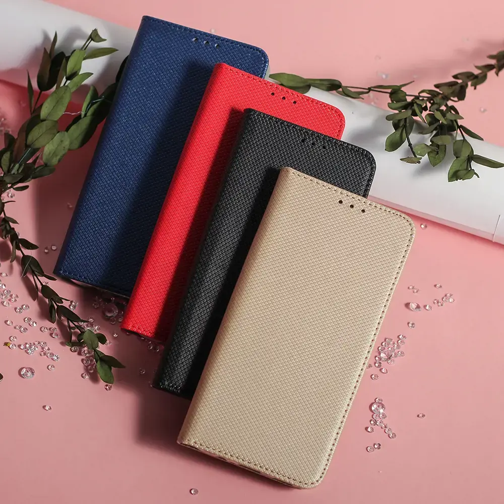 Išmanusis magnetinis dėklas "Samsung Galaxy A71", juodos spalvos