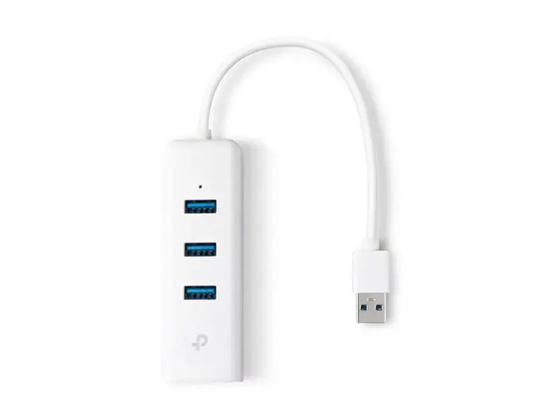 TP-Link UE330, USB 3.2 Gen 1 (3.1 Gen 1) Type-A, RJ-45, USB 3.2 Gen 1 (3.1 Gen 1) Type-A, 1000 Mbps, Balta, USB, Windows 10 Education, Windows 10 Education x64, Windows 10 Enterprise, Windows 10 Enterprise x64,...