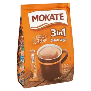 Kavos gėrimas MOKATE 3in1 Brown Sugar, maišelyje 10 x 17g