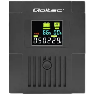 QOLTEC 53770 Nepertraukiamo maitinimo šaltinis "Line Interactive Monolith" 1500VA 900W LCD USB