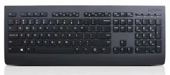 Lenovo 4X30H56824, pilno dydžio (100%), belaidis, RF belaidis, QWERTY, juodas, pelė pridedama