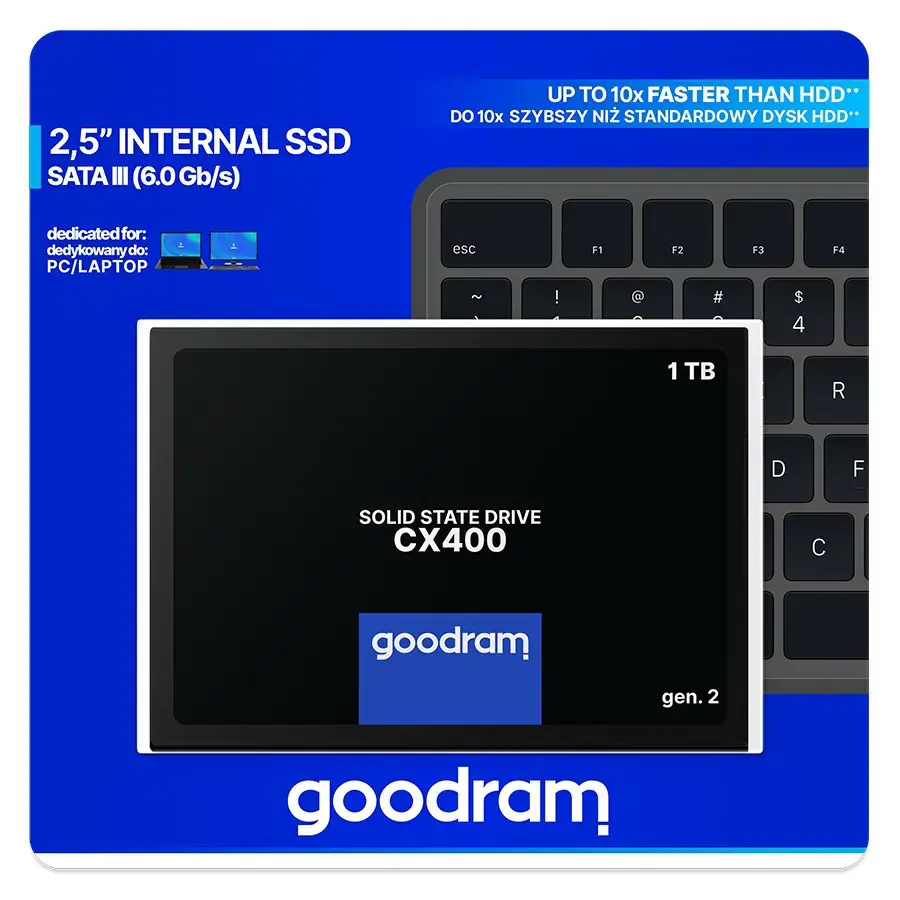 SSD diskas GOODRAM SSDPR-CX400-01T-G2 1024 GB, 2.5", Serial ATA III