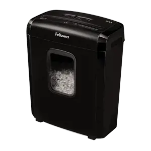 "Fellowes Powershred 6M", smulkinimas mikroautomačiu, 4 x 12 mm, 13 l, 4 ratukai, P-4, 5 min.