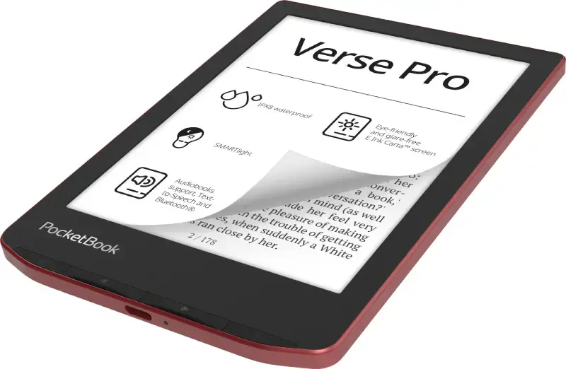 "PocketBook Verse Pro" (634) skaitytuvas raudonas