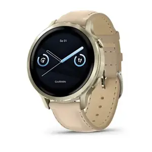 Garmin Venu 4 3.05 cm (1.2") AMOLED 41 mm Digital 390 x 390 pixels Touchscreen Gold Wi-Fi GPS (sate…